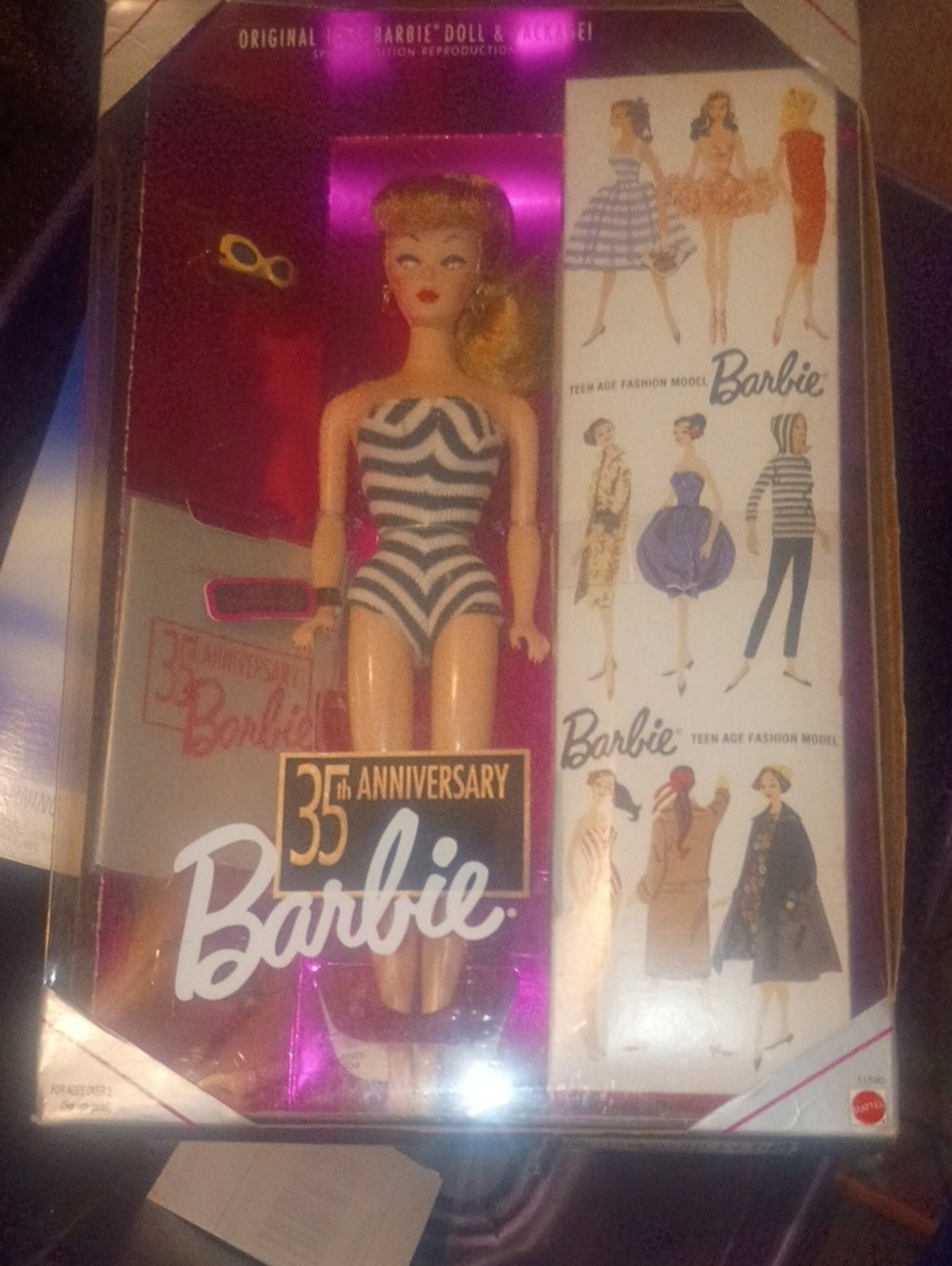 35th Anniversary 1959 Original Barbie Reproduction